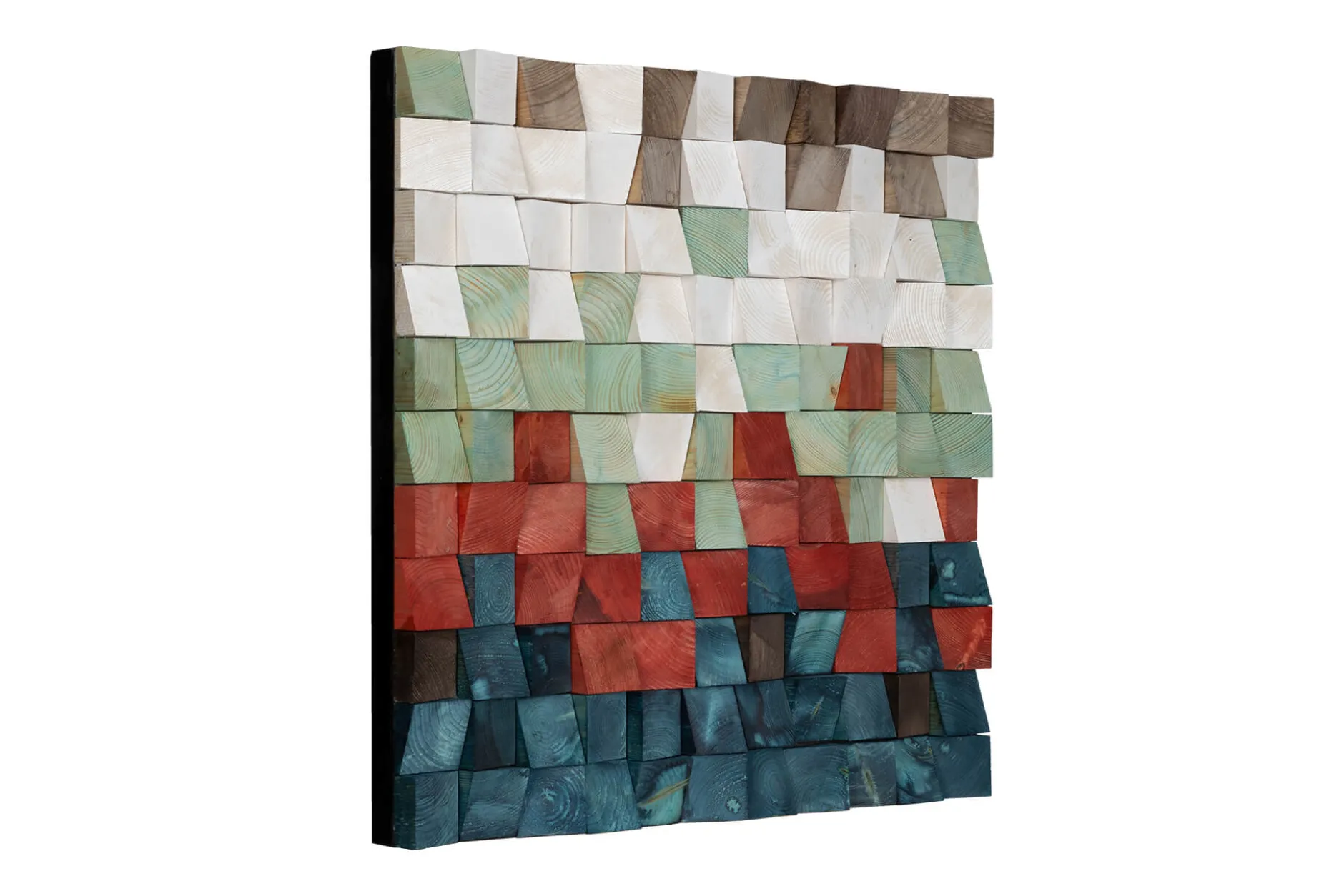 Holzbild 3D 'Colours of Sunset' 75x75x7,5cm