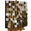 Holzbild 3D 'Colours of Well-being' 75x75x7,5cm