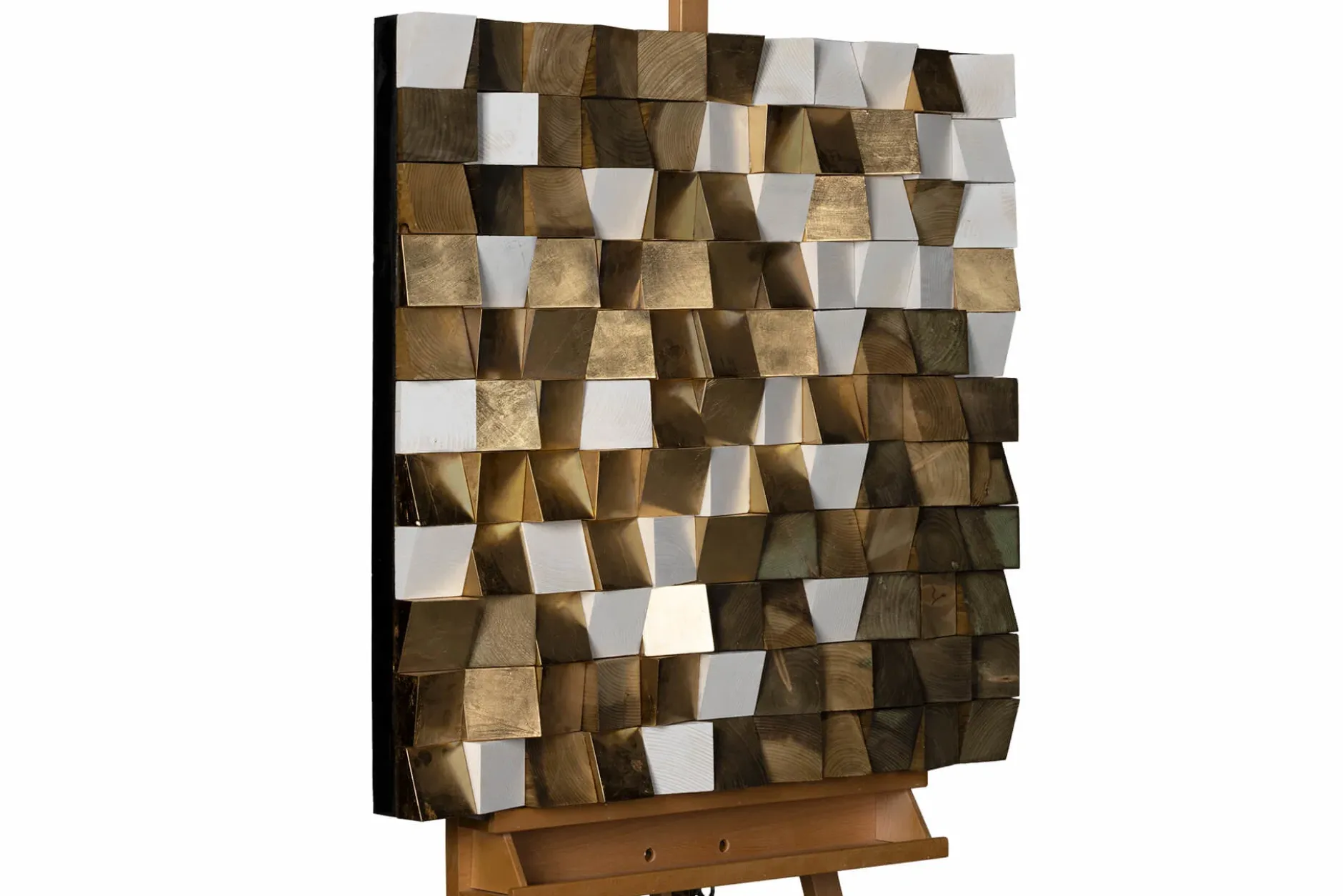 Holzbild 3D 'Colours of Well-being' 75x75x7,5cm
