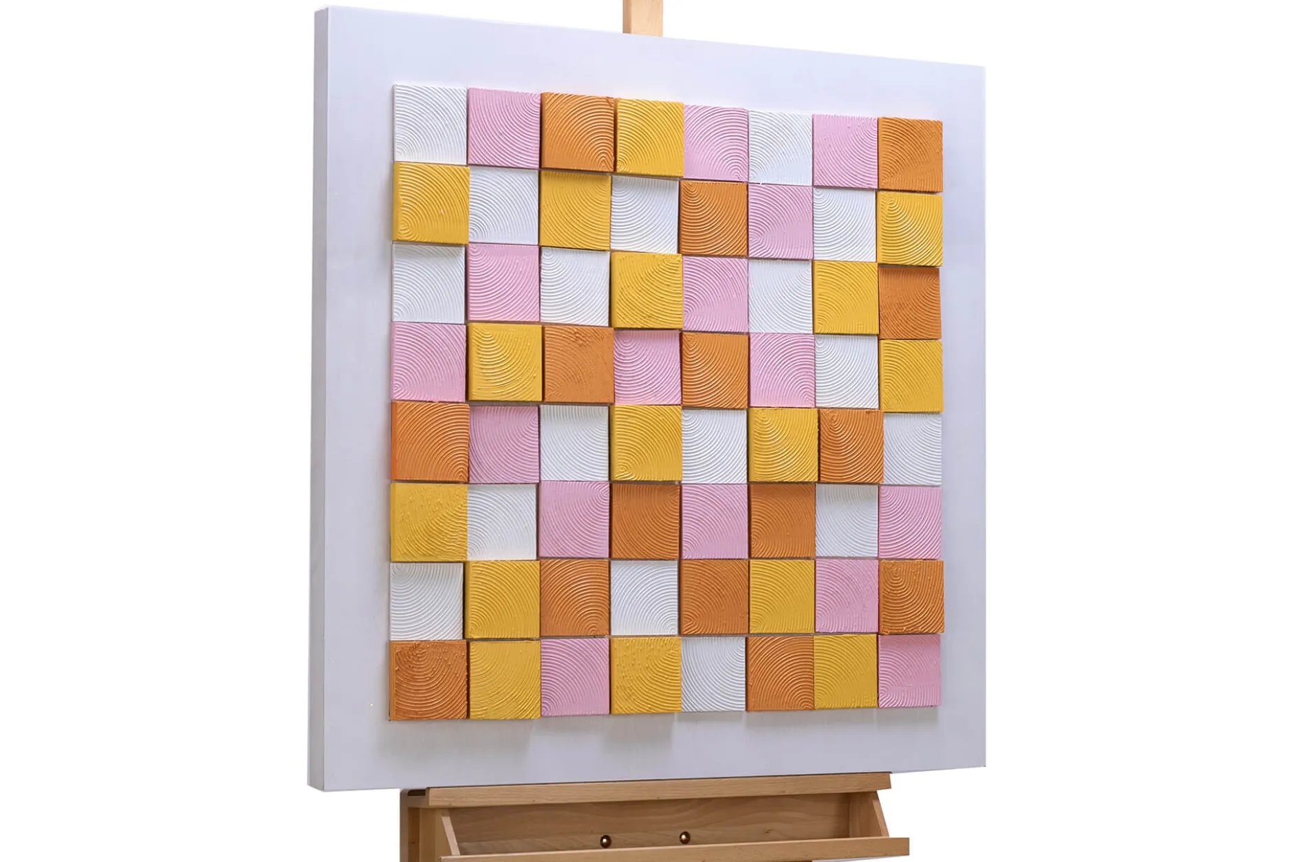 Holzbild 3D 'Cube Constellation' 80x80x5,5cm