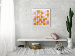 Holzbild 3D 'Cube Constellation' 80x80x5,5cm