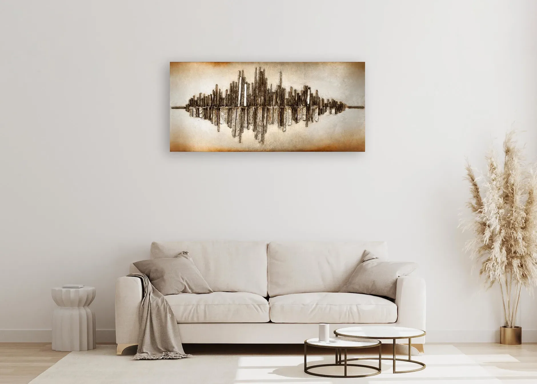 Holzbild 3D 'Frequency 1001'