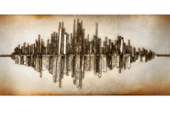 Holzbild 3D 'Frequency 1001'