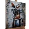 Holzbild 3D 'Golfpartie' 60x60x5cm