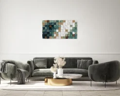 Holzbild 3D 'Horizon Colours' 98x55x6,5cm