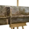 Holzbild 3D 'Le Pont d'Or' 144x44x7cm