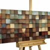 Holzbild 3D 'More is more' 144x44x7cm
