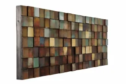 Holzbild 3D 'More is more' 144x44x7cm