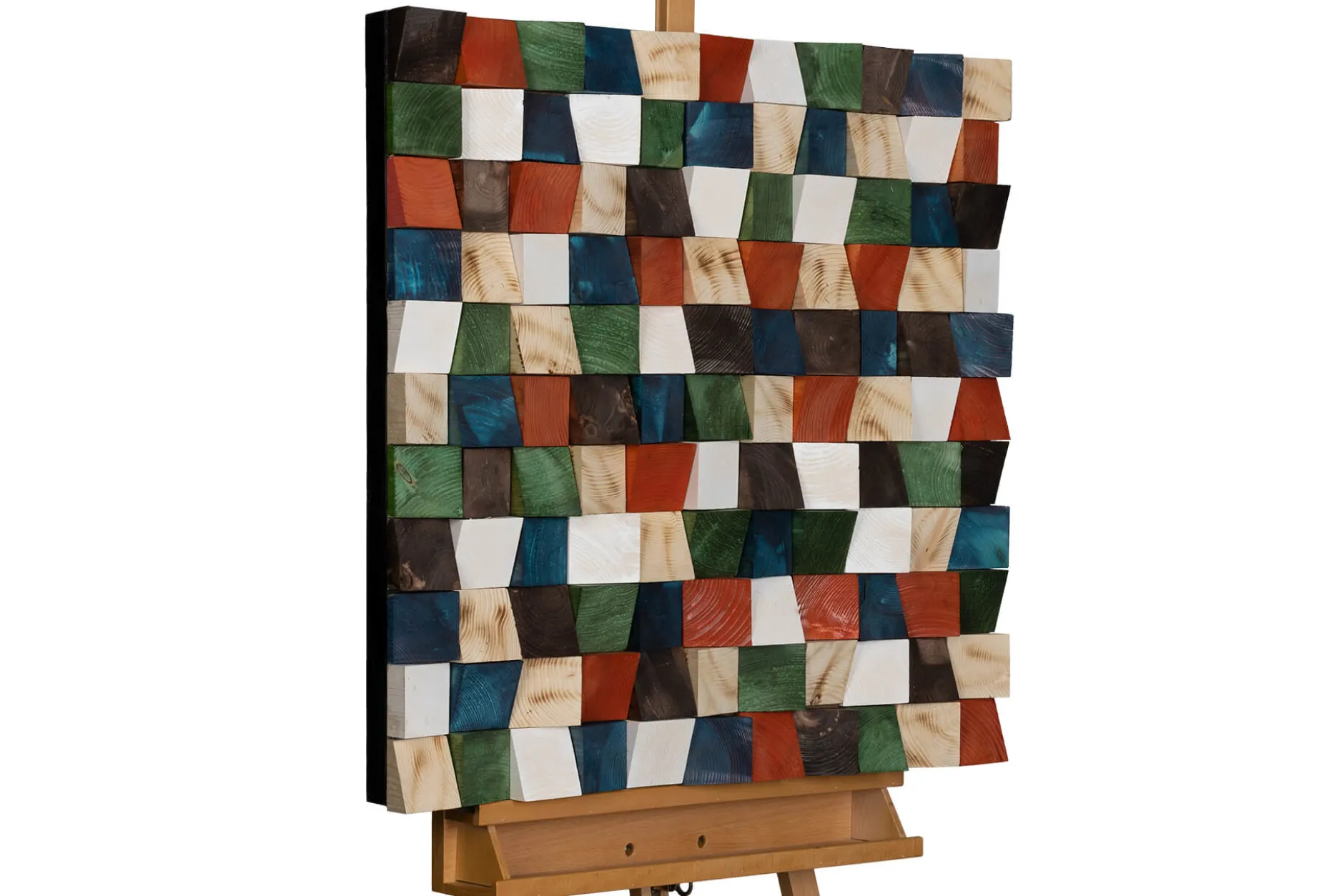 Holzbild 3D 'Mystic Pattern' 75x75x7,5cm