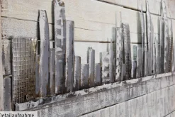 Holzbild 3D 'Next Stop: USA' 150x50x5cm