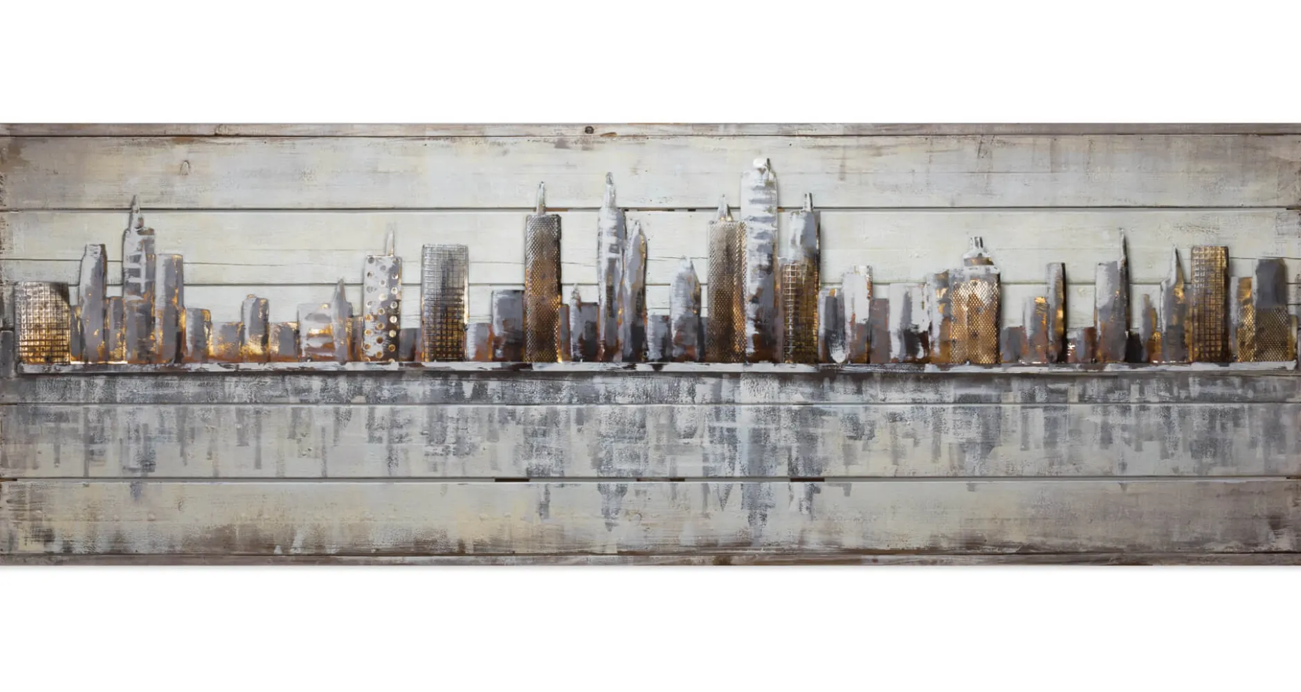 Holzbild 3D 'Next Stop: USA' 150x50x5cm