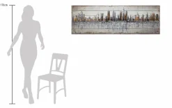 Holzbild 3D 'Next Stop: USA' 150x50x5cm