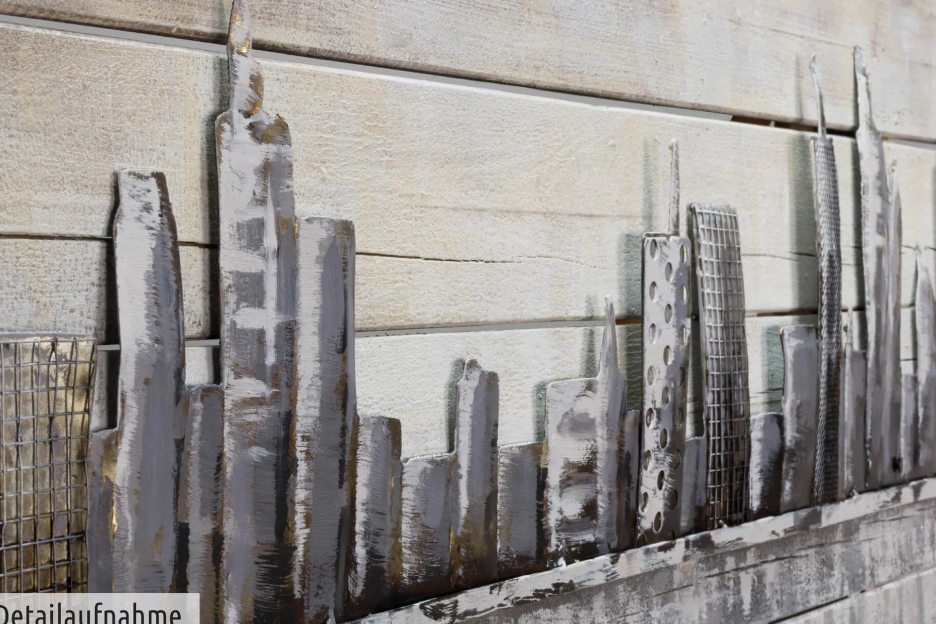 Holzbild 3D 'Next Stop: USA' 150x50x5cm