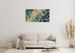Holzbild 3D 'Oceanic Colours' 98x55x6,5cm