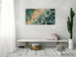 Holzbild 3D 'Oceanic Colours' 98x55x6,5cm