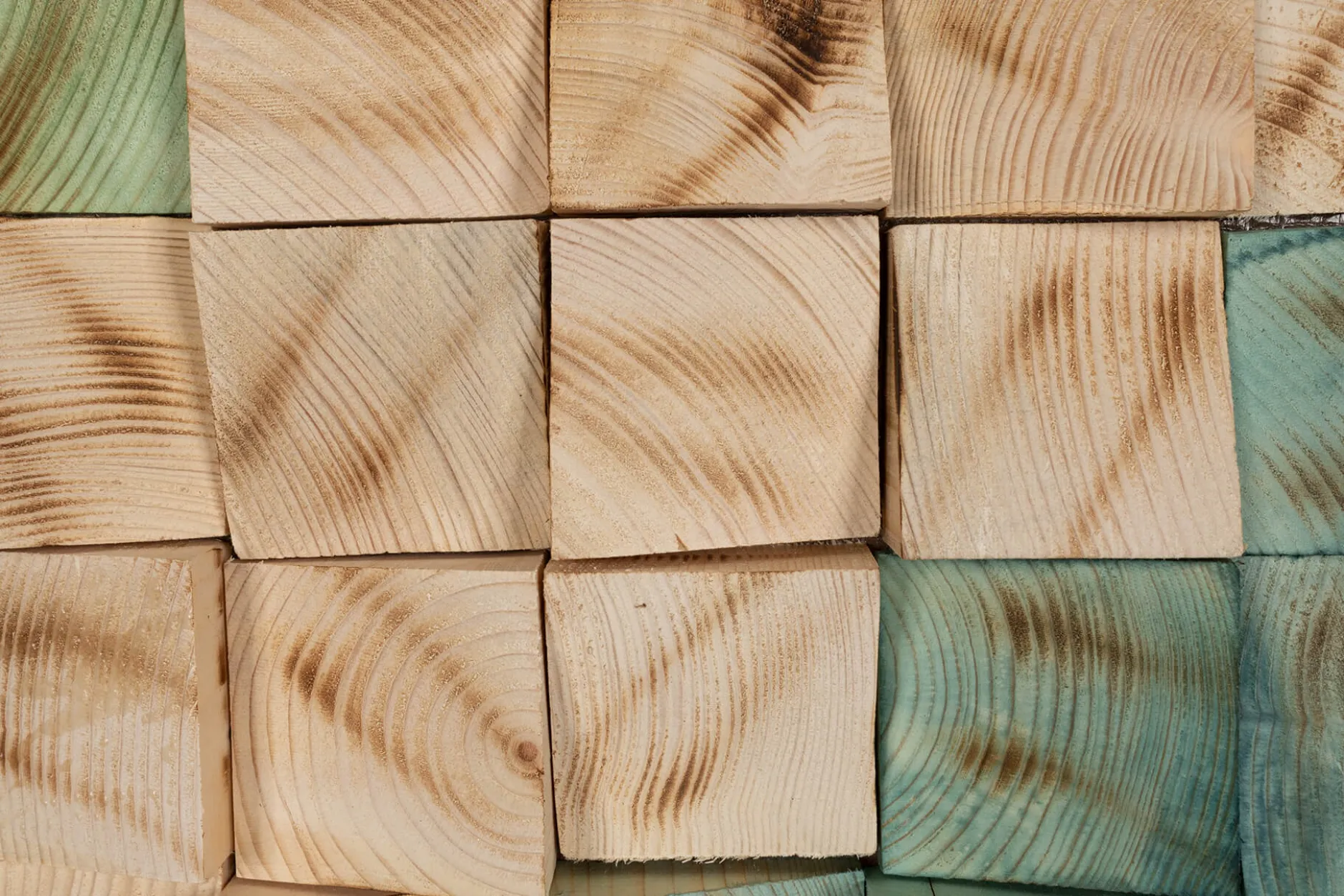 Holzbild 3D 'Oceanic Colours' 98x55x6,5cm