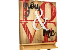 Holzbild 3D 'Pure Love' 60x60x5cm
