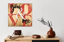 Holzbild 3D 'Pure Love' 60x60x5cm