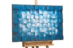 Holzbild 3D 'Reflektion des Meeres' 90x60x5cm
