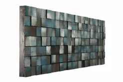 Holzbild 3D 'Ruhe des Blauen' 144x44x7cm