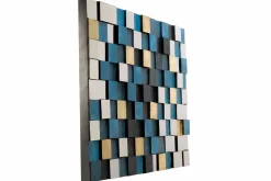 Holzbild 3D 'Schimmerndes Meer' 100x70x5cm