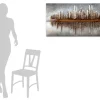 Holzbild 3D 'Skycraper Silhouette' 120x60x7cm