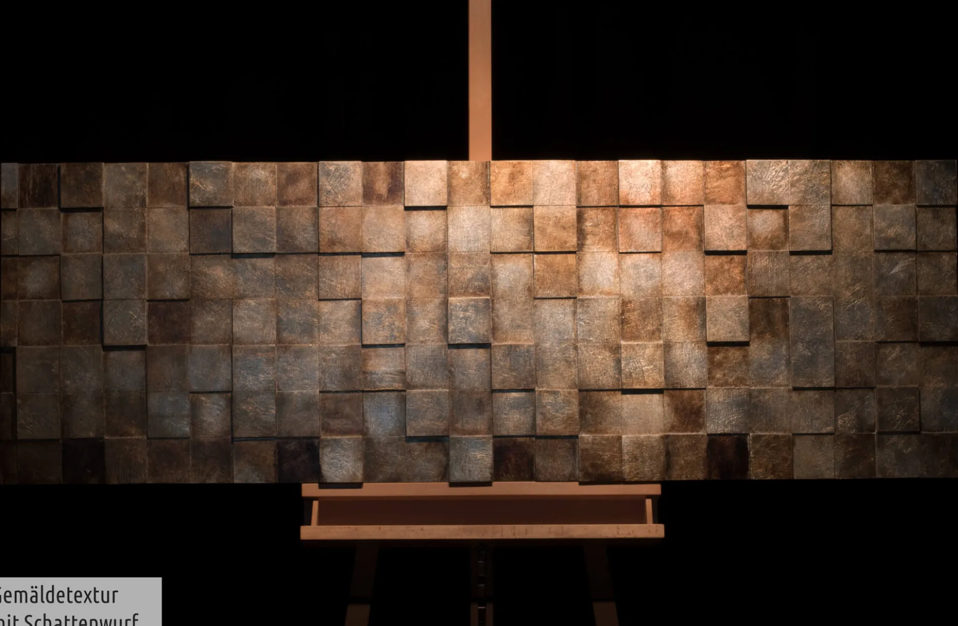 Holzbild 3D 'The Matrix' 144x44x6cm