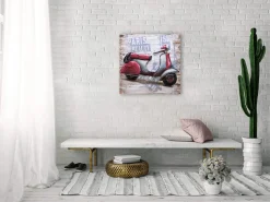 Holzbild 3D 'When in Paris' 60x60x5cm