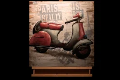 Holzbild 3D 'When in Paris' 60x60x5cm