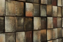 Holzbild 3D 'World beyond' 144x44x6cm