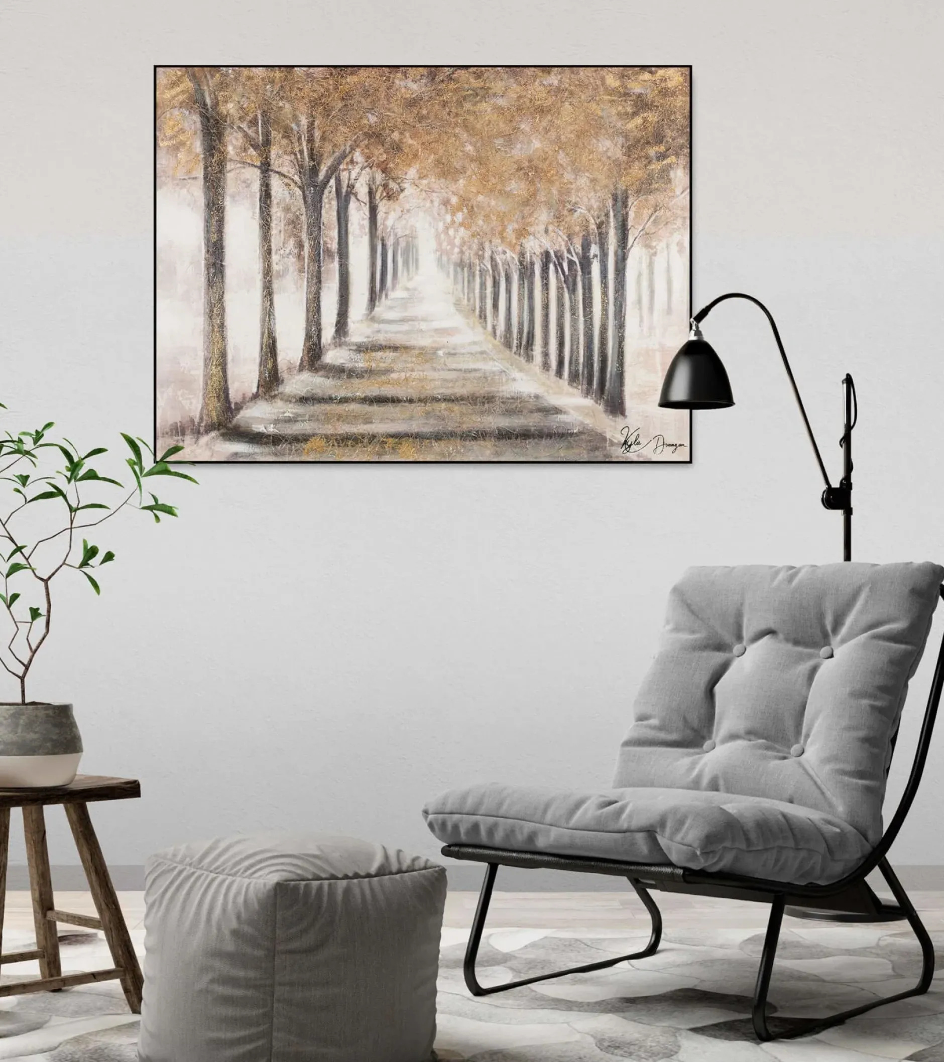 Kunstdruck 'Allee der Träume'