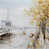 Kunstdruck 'An der Seine'