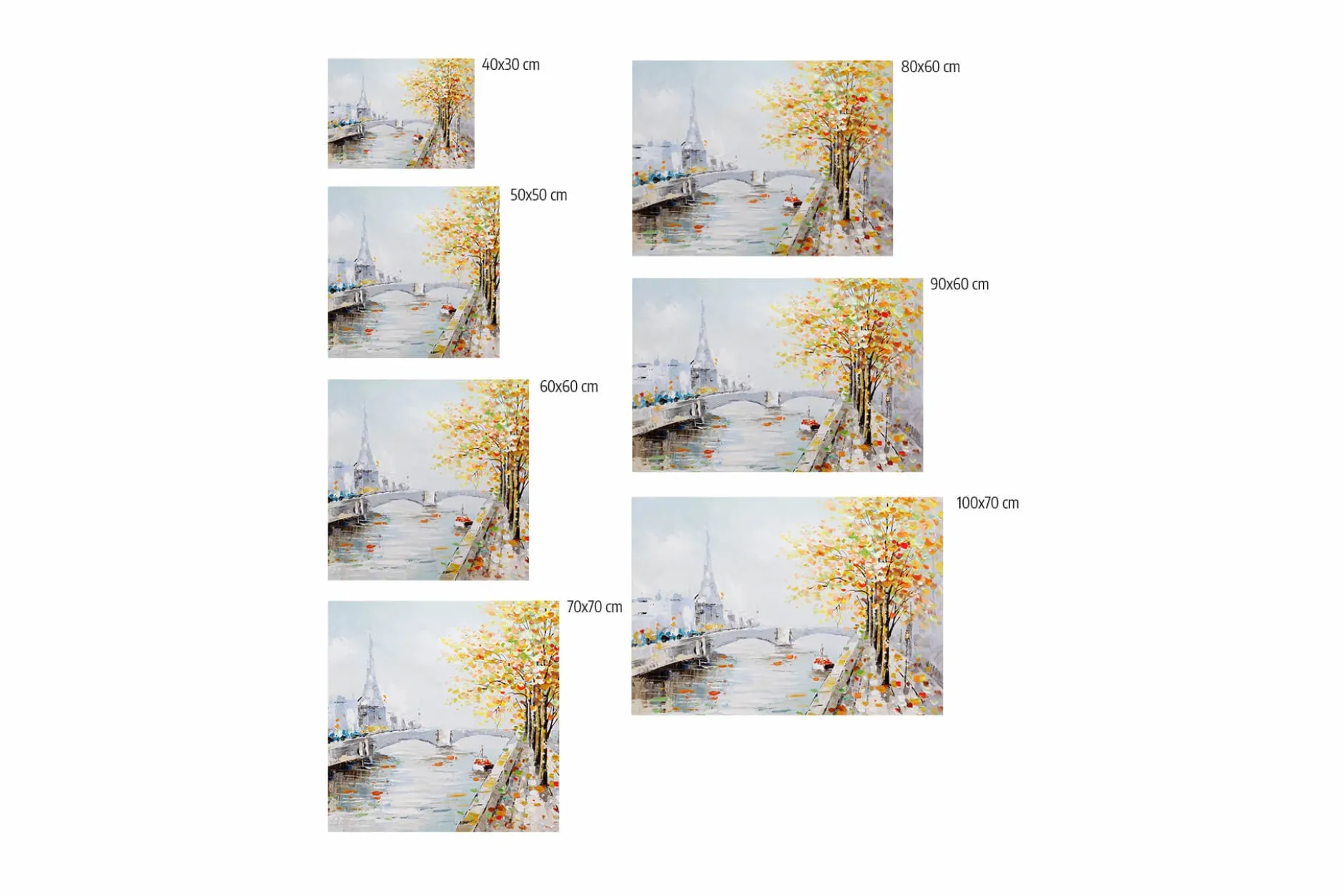 Kunstdruck 'An der Seine'