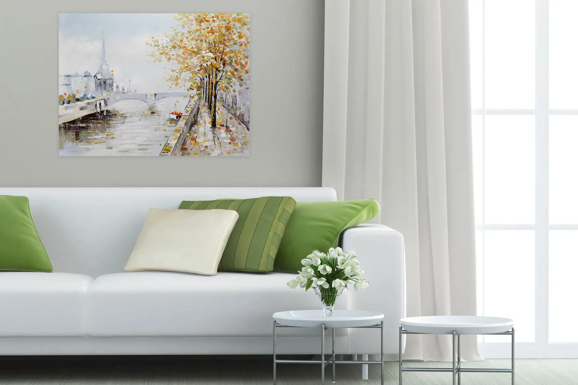 Kunstdruck 'An der Seine'