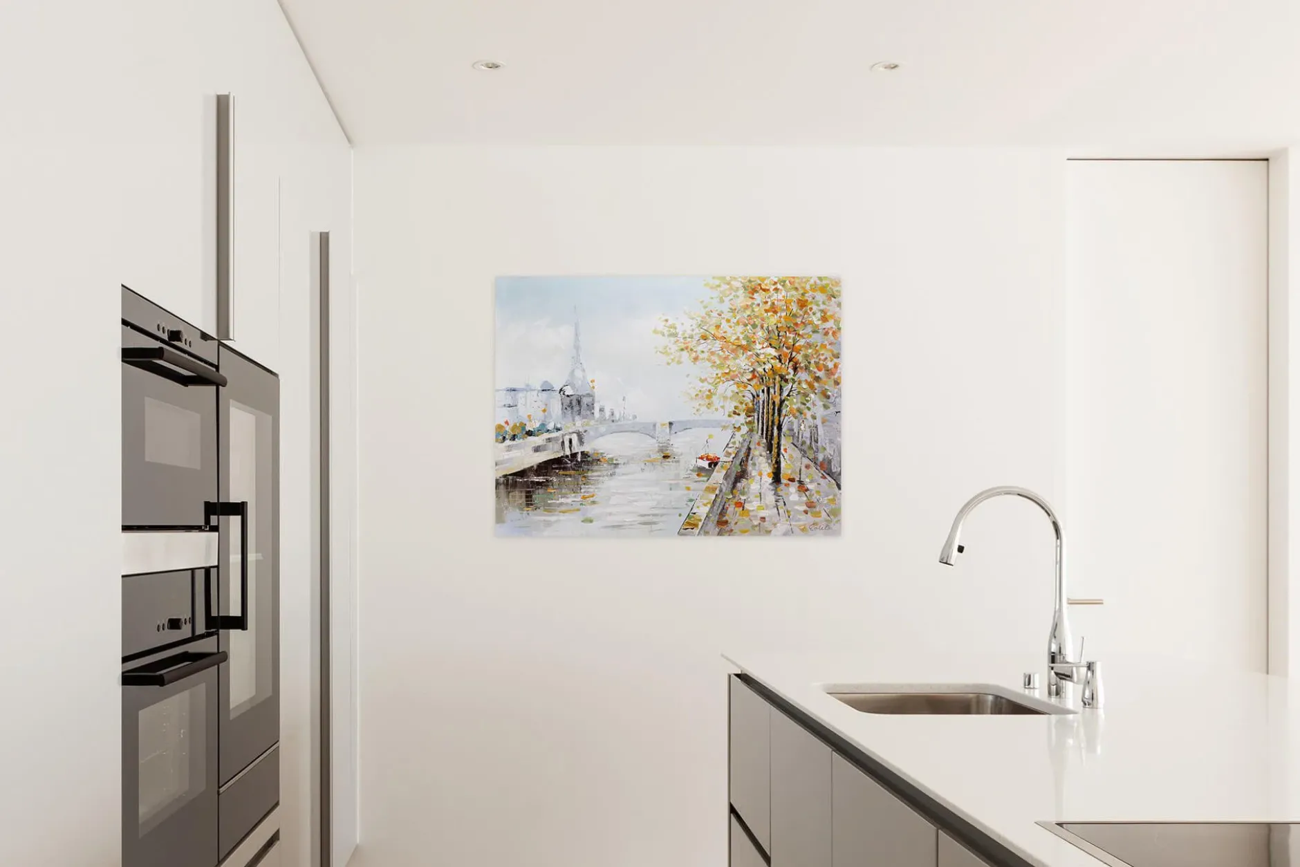 Kunstdruck 'An der Seine'