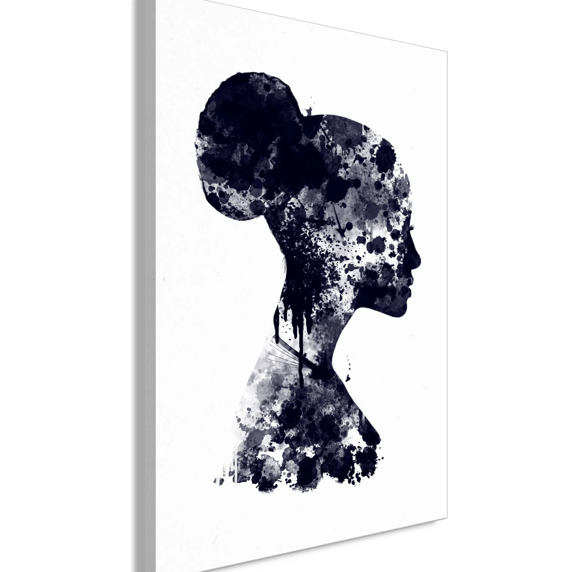 Kunstdruck auf Leinwand 'Abstract Profile Vertical'