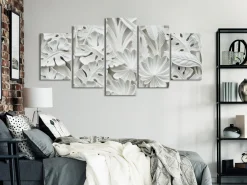 Kunstdruck auf Leinwand 'Alabaster Garden (5-teilig) Wide'
