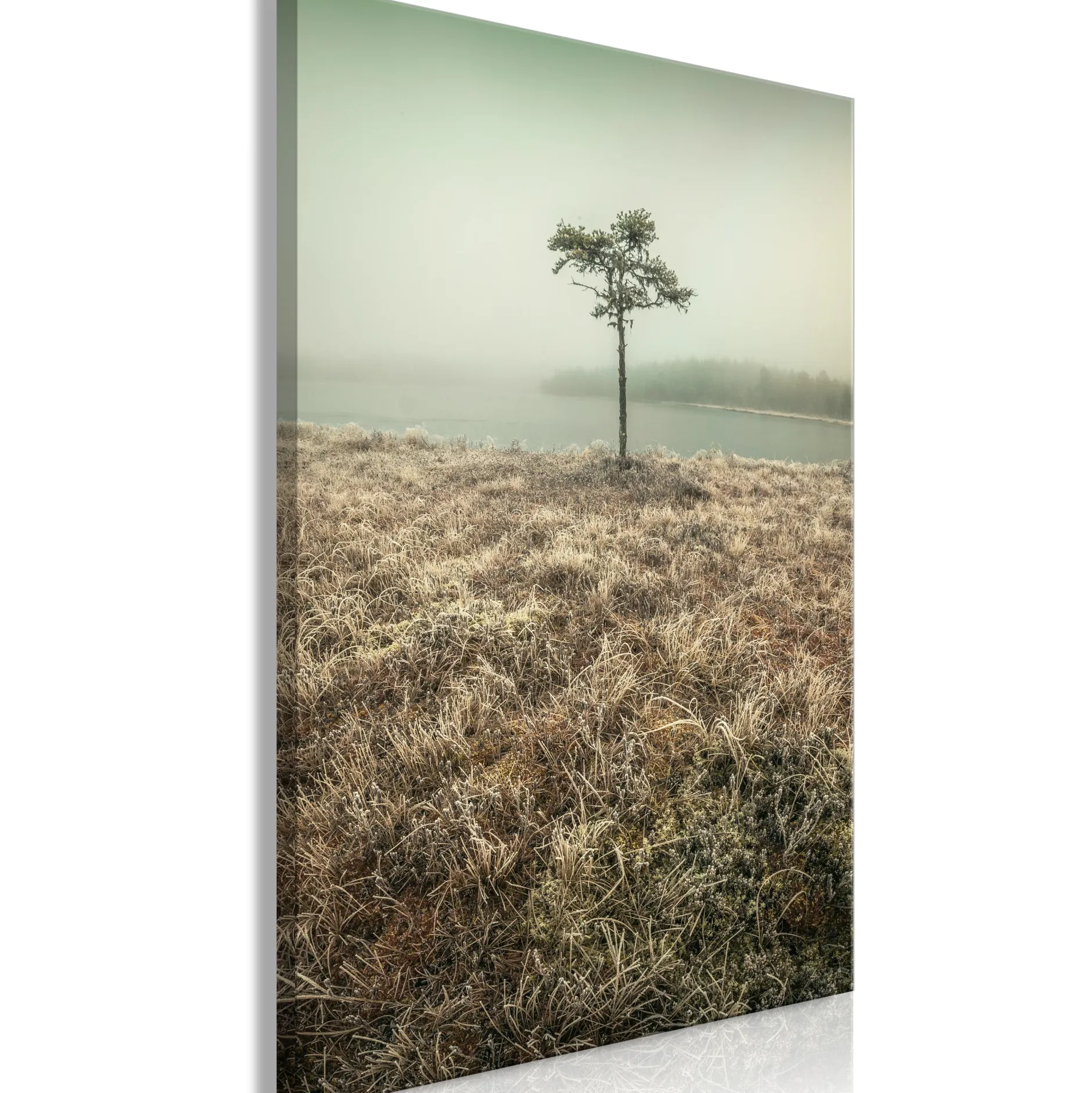 Kunstdruck auf Leinwand 'At the Lake Shore Vertical'