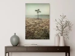 Kunstdruck auf Leinwand 'At the Lake Shore Vertical'