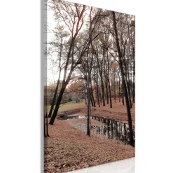 Kunstdruck auf Leinwand 'Autumn Walk Vertical'