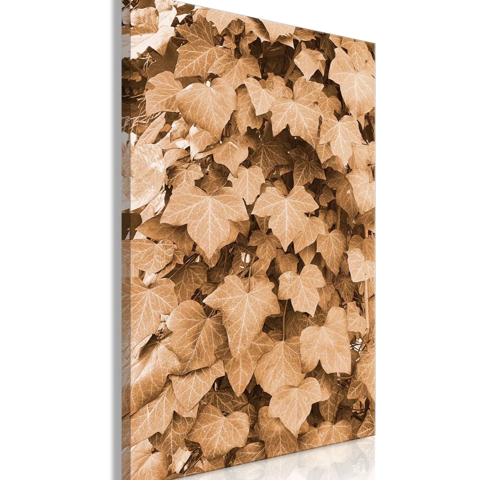 Kunstdruck auf Leinwand 'Autumn Ivy Vertical'
