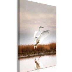 Kunstdruck auf Leinwand 'Autumn by the Lake Vertical'