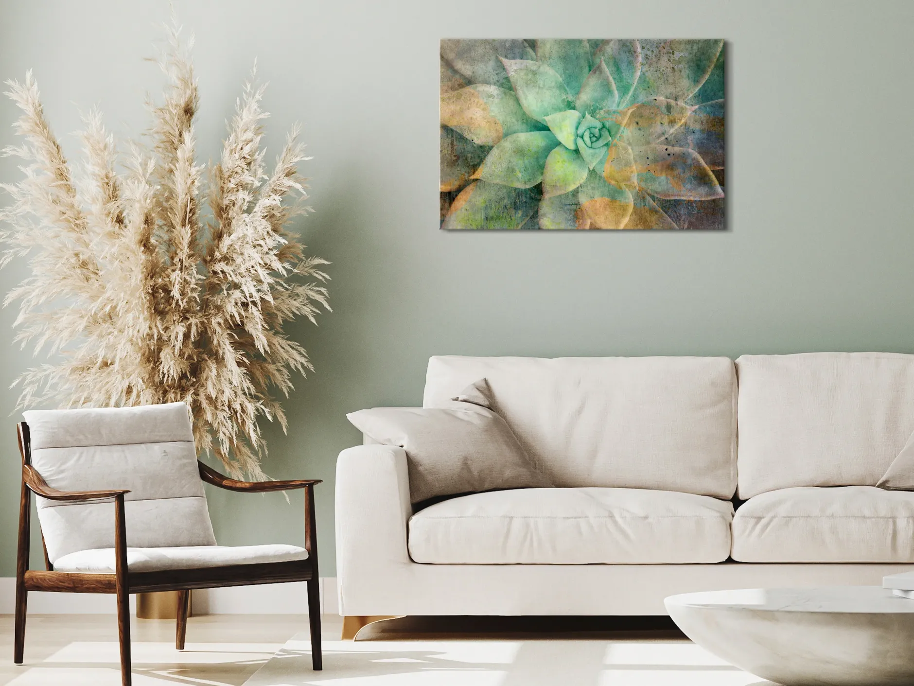 Kunstdruck auf Leinwand 'Blooming Tones Wide'