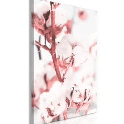 Kunstdruck auf Leinwand 'Blooming Cotton Vertical'