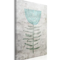 Kunstdruck auf Leinwand 'Blue Lily Vertical'