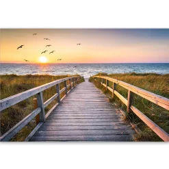 Kunstdruck auf Leinwand 'Boardwalk'