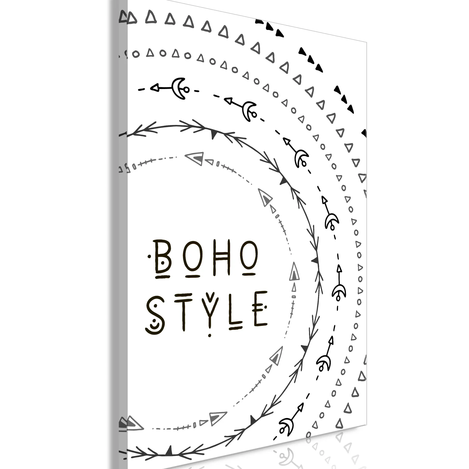 Kunstdruck auf Leinwand 'Boho Style Vertical'
