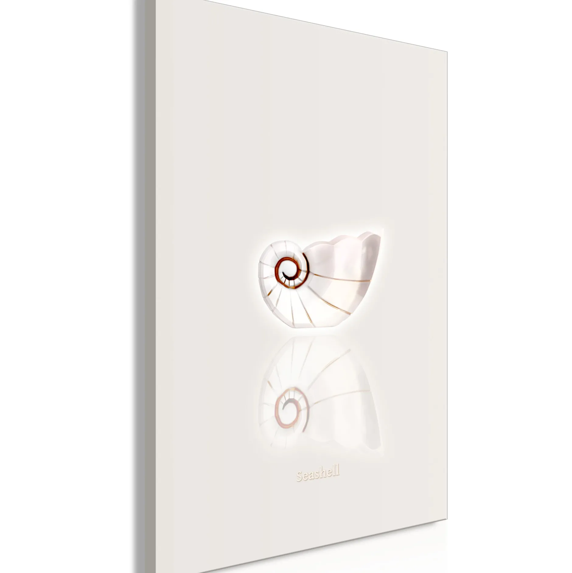 Kunstdruck auf Leinwand 'Ceramic Shell Vertical'