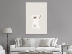 Kunstdruck auf Leinwand 'Ceramic Shell Vertical'