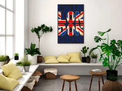 Kunstdruck auf Leinwand 'City of Culture Vertical'